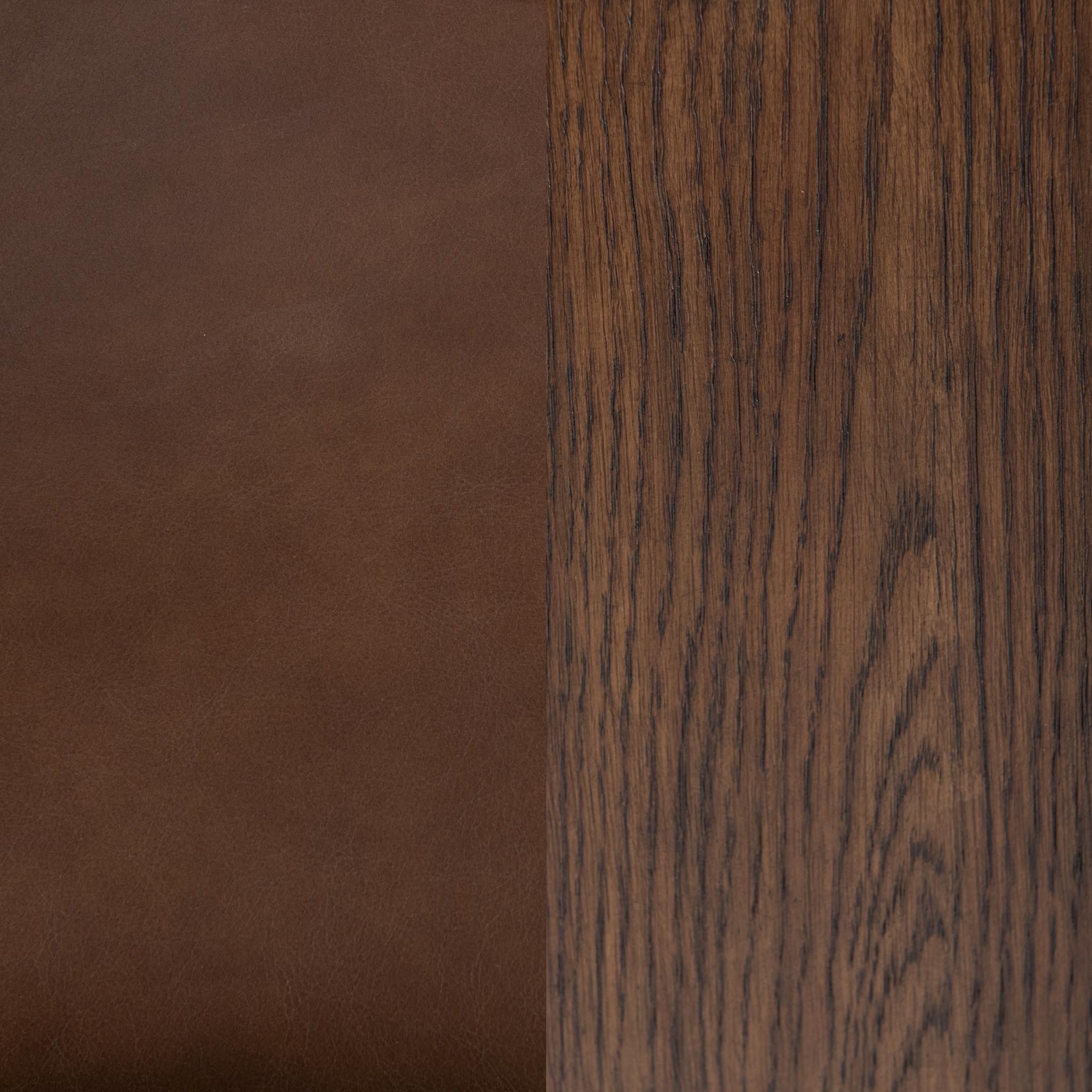 Julina - Accent Chair - Rich Cocoa, alternate view 5 with top-grain leather
