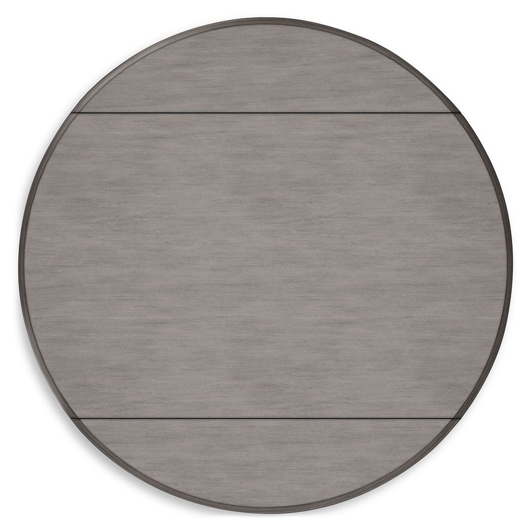 Shullden - 5 Pc. - Drop Leaf Table, 4 Side Chairs - Gray, alternate view 2 with wood construction