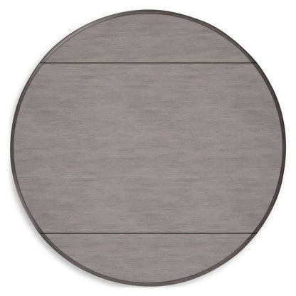 Shullden - 5 Pc. - Drop Leaf Table, 4 Side Chairs - Gray, alternate view 2 with wood construction