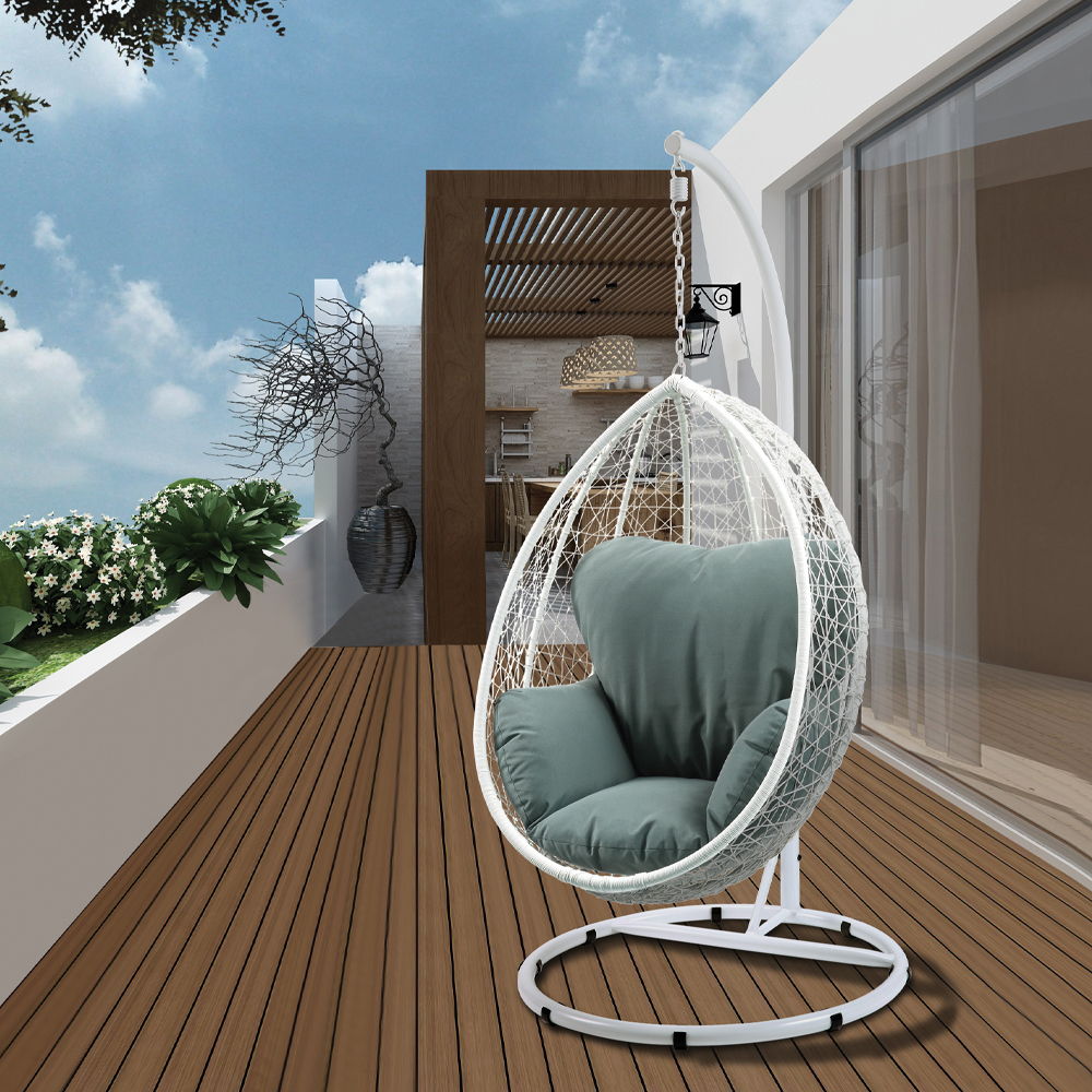 Simona - Patio Swing Chair with Stand, alternate view 7