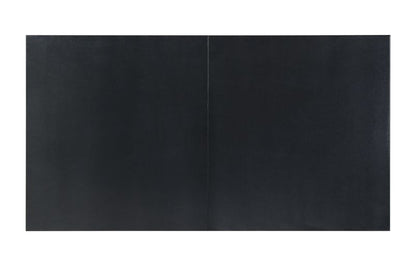 Varian II - Dining Table - Mirrored & Black, alternate view 2 with wood construction