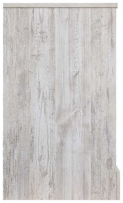 Paxberry - Six Drawer Dresser - Vinyl-Wrapped - Whitewash, alternate view 4 with engineered wood
