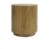 Layne - Round End Table, product view with wood construction