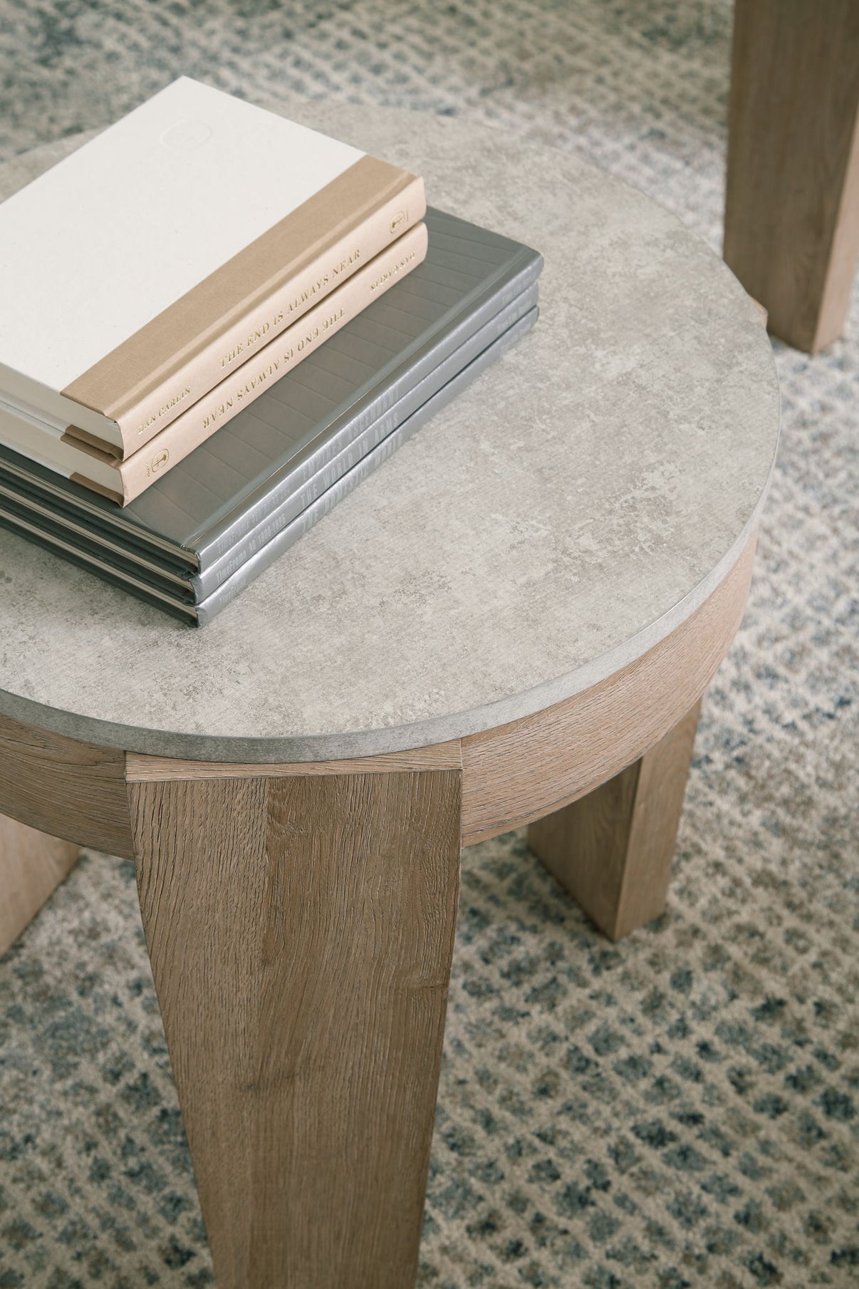 Guystone - Occasional Table Set (Set of 3) - Light Brown, alternate view 3 with wood construction