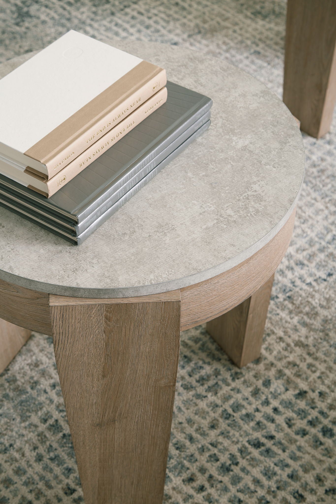 Guystone - Occasional Table Set (Set of 3) - Light Brown, alternate view 3 with wood construction
