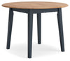 Gesthaven - Round Dining Room Drop Leaf Table, alternate view 4 with wood construction