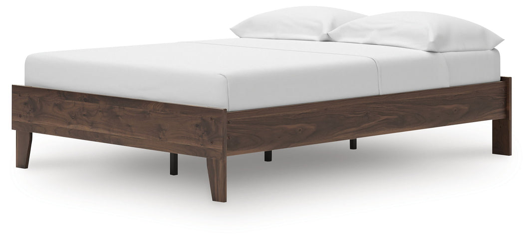 Calverson - Platform Bed, alternate view 2 with wood construction