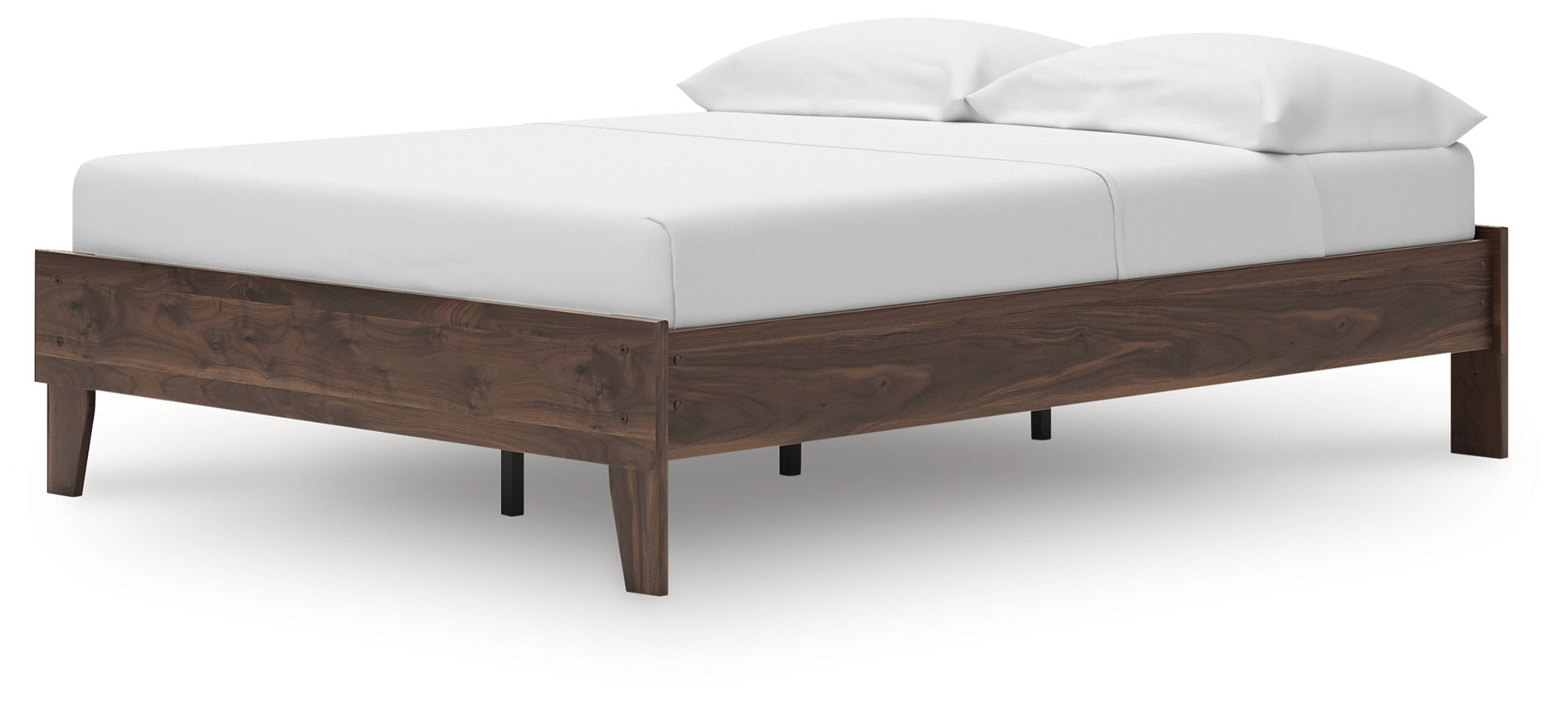 Calverson - Platform Bed, alternate view 2 with wood construction