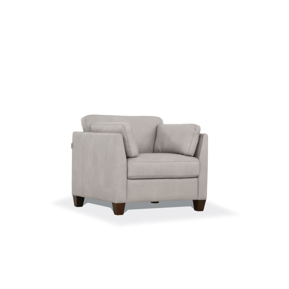 Matias - Chair, alternate view 2 with leather upholstery