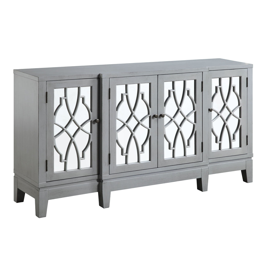 Magdi - Console Cabinet - Antique Gray, product view with wood construction