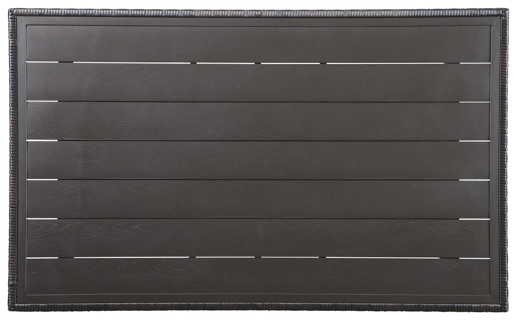 Easy Isle - RECT Multi-Use Table - Dark Brown / Beige