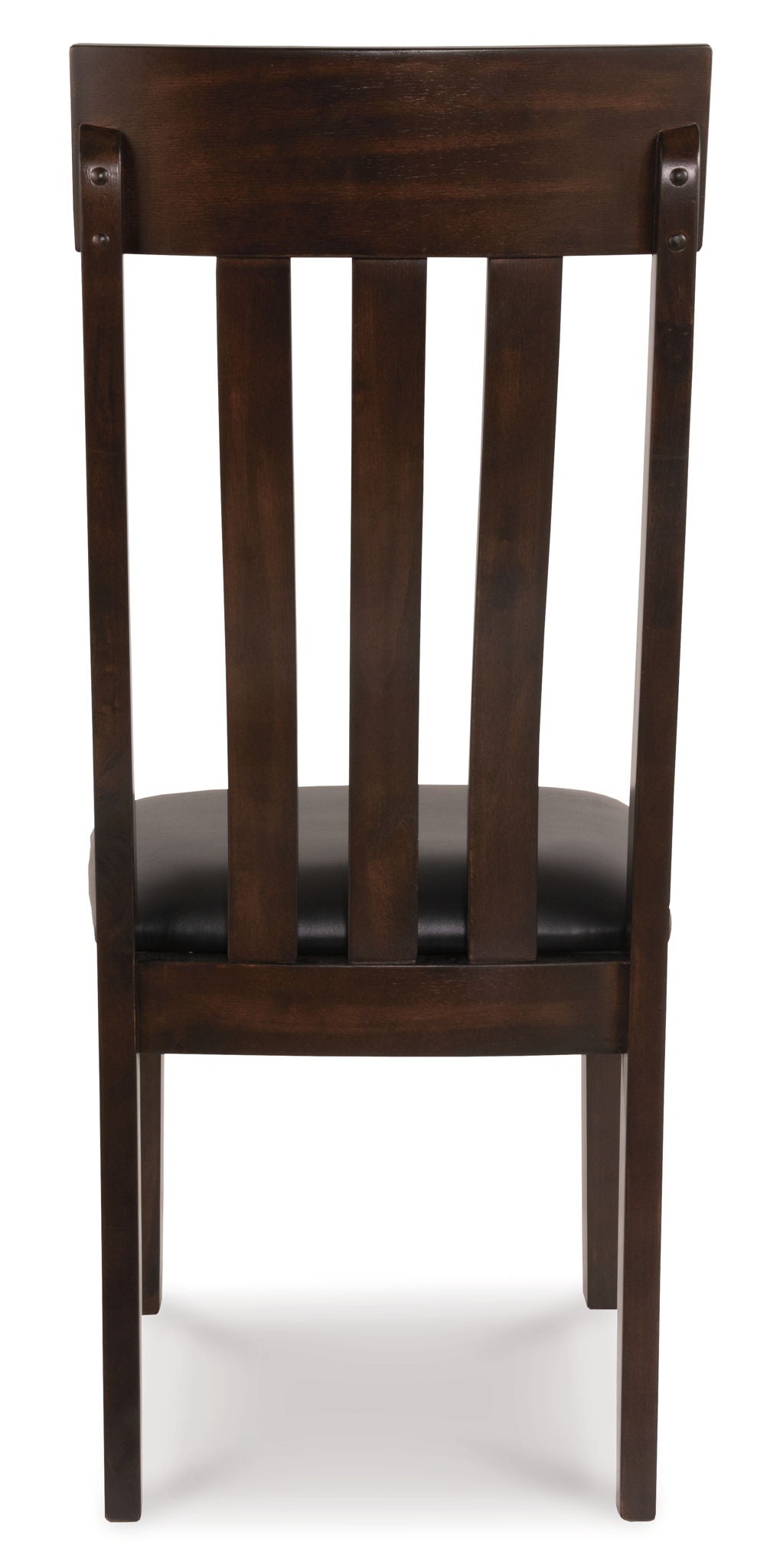 Haddigan - Dining UPH Side Chair (Set of 2) - Dark Brown, alternate view 6 with faux leather