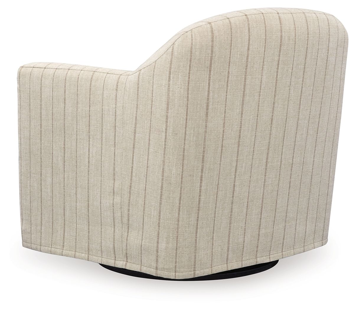Valwick - Swivel Accent Chair - Cream / Brown, alternate view 2 with polyester fabric