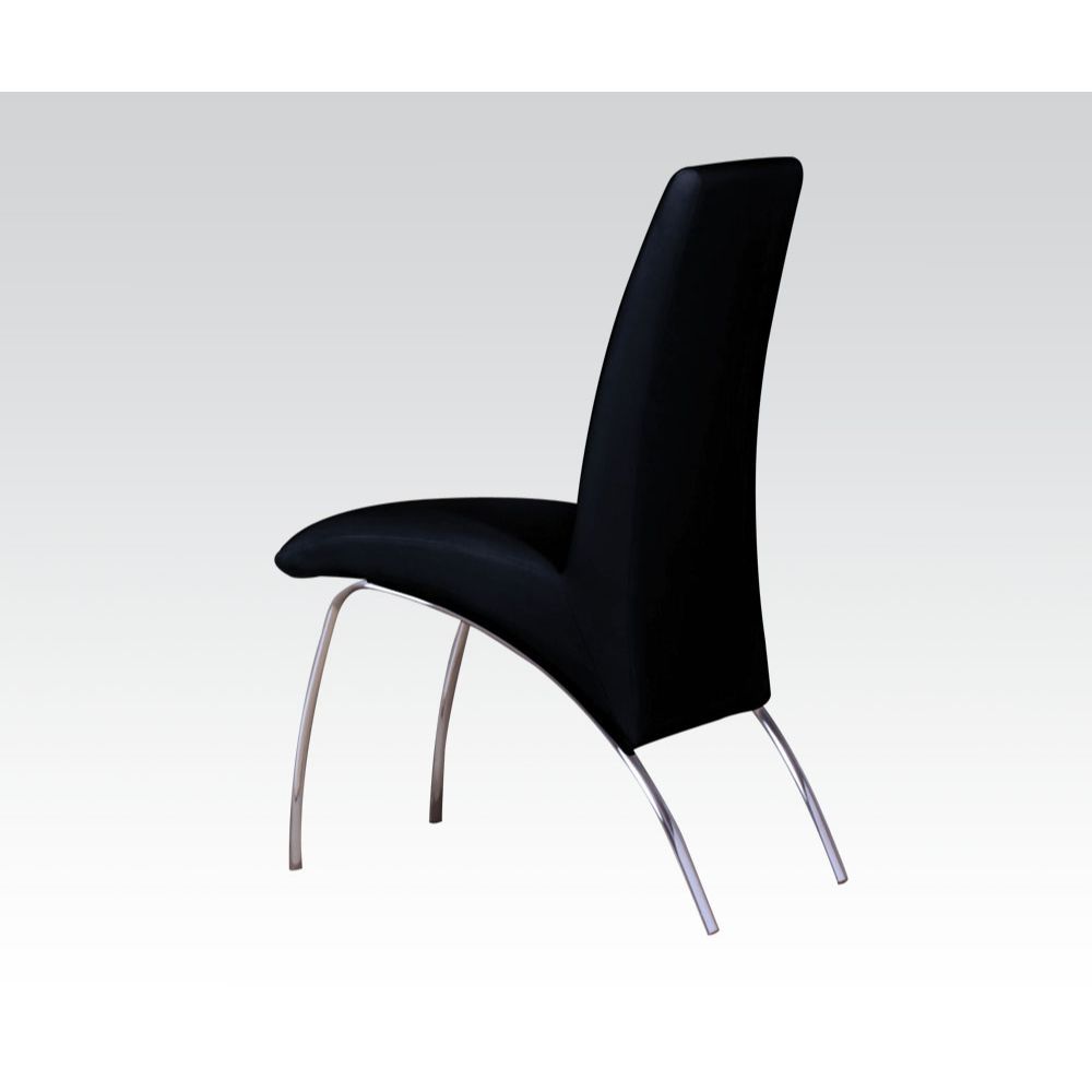 Pervis - Side Chair, alternate view 2 with faux leather