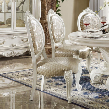 Versailles - Side Chair, alternate view 3 with leather upholstery