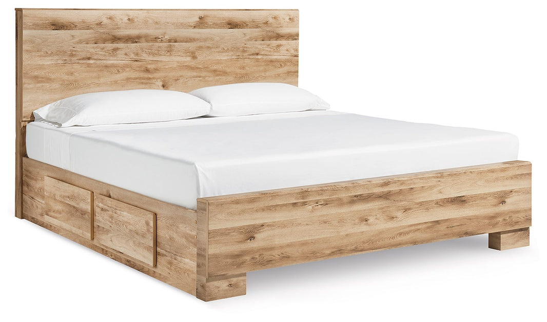 Hyanna - Storage Bed, alternate view 4 with linen fabric