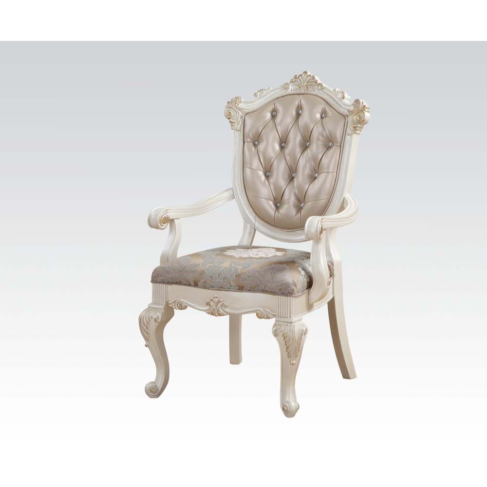 Chantelle - Arm Chair, alternate view 2 with leather upholstery