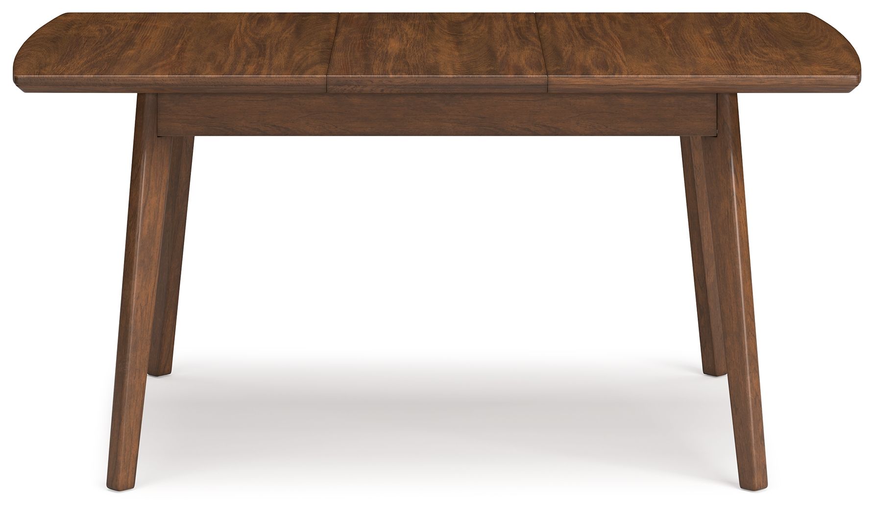 Lyncott - Rectangular Dining Room Butterfly Extension Table - Brown, alternate view 3 with wood construction