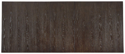 Burkhaus - Rectangular Dining Room Extension Table - Dark Brown, alternate view 4 with engineered wood