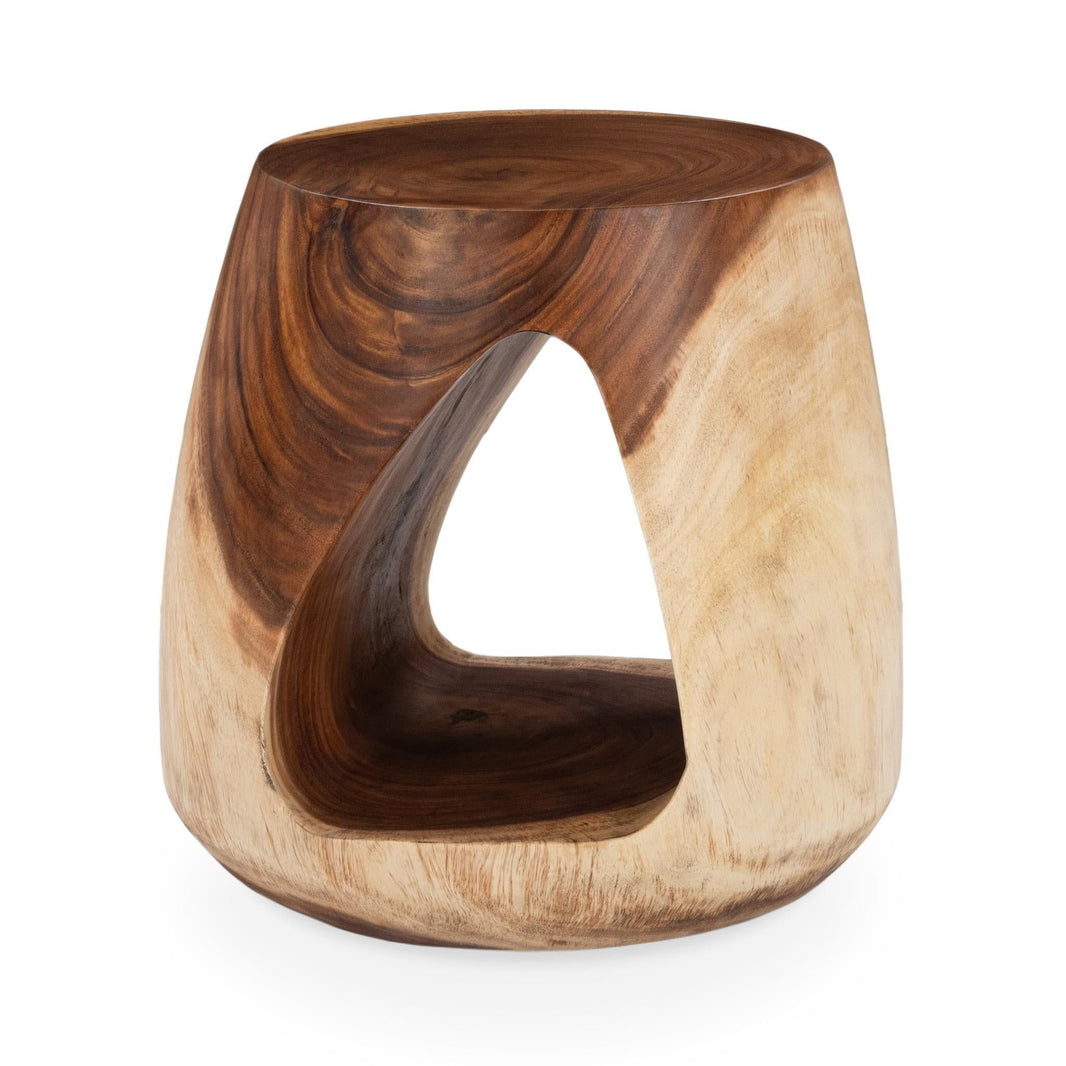 Kana - Accent Table - Natural, product view with wood construction