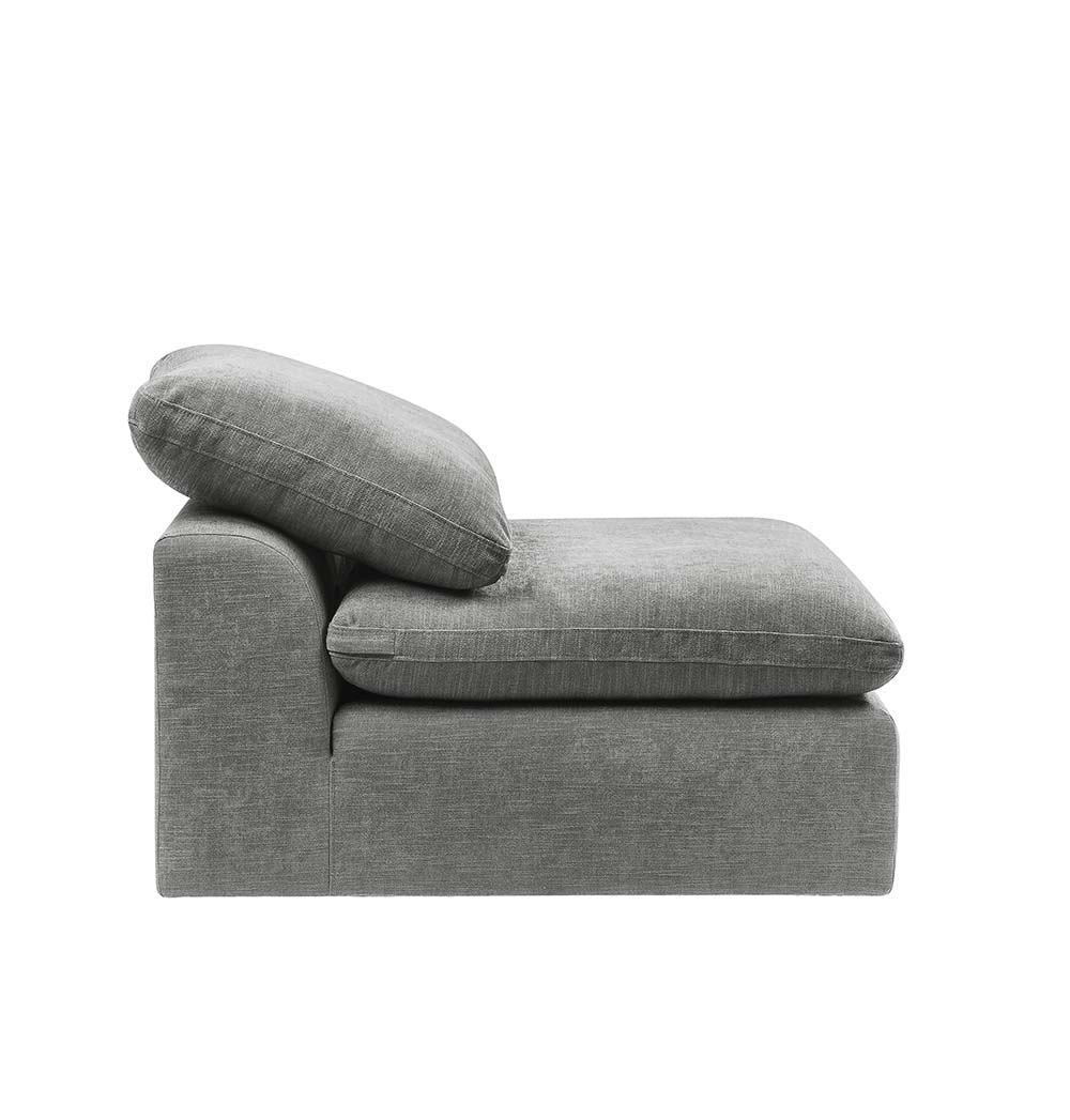 Naveen - Armless Chair, alternate view 9 with linen fabric