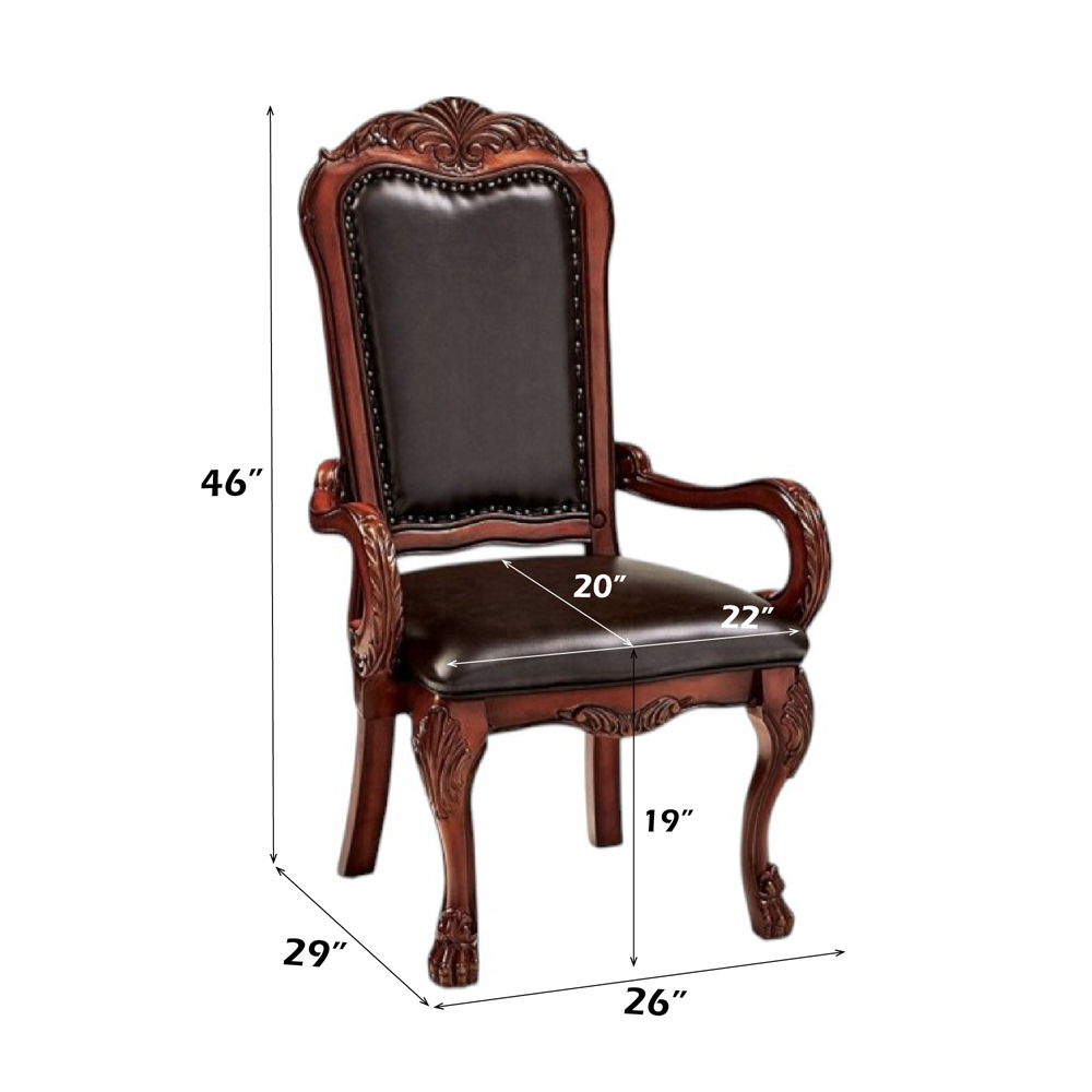 Dresden - Chair (Set of 2), alternate view 10 with faux leather