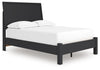 Danziar - Panel Bed With Low Footboard, product view with wood construction