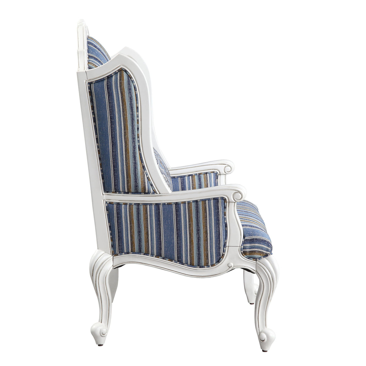 Ciddrenar - Chair With Pillow - Fabric & White, alternate view 6 with wood construction