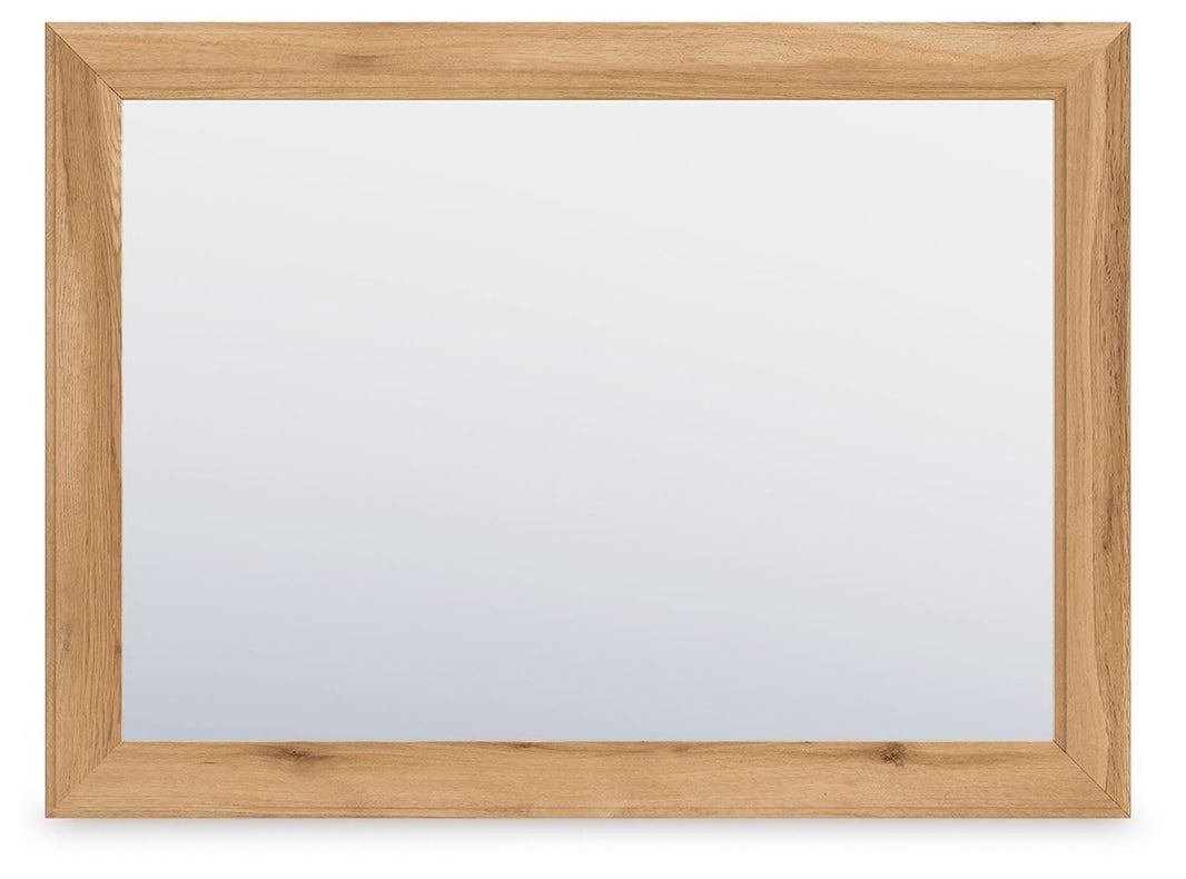 Aleaport - Bedroom Mirror - Warm Brown, alternate view 2 with engineered wood