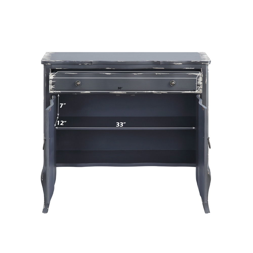 Deianira - Console Cabinet - Antique Gray, alternate view 4 with wood construction
