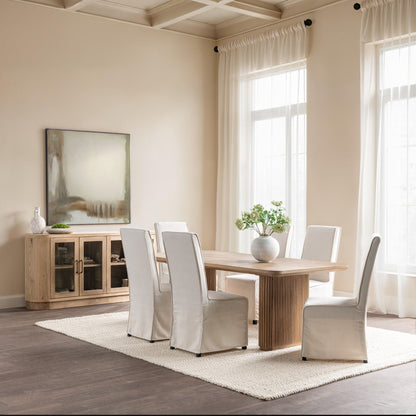 Vander - Oak Wood 84" Dining Table, alternate view 14