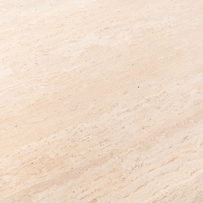 Malani - Travertine Gathering Table, alternate view 9 with metal