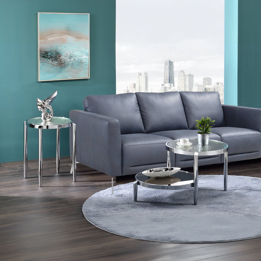 Abbe - Coffee Table - Glass & Chrome, alternate view 5