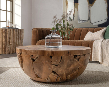 Garford - 40" Coffee Table - Natural, alternate view 6 with wood construction