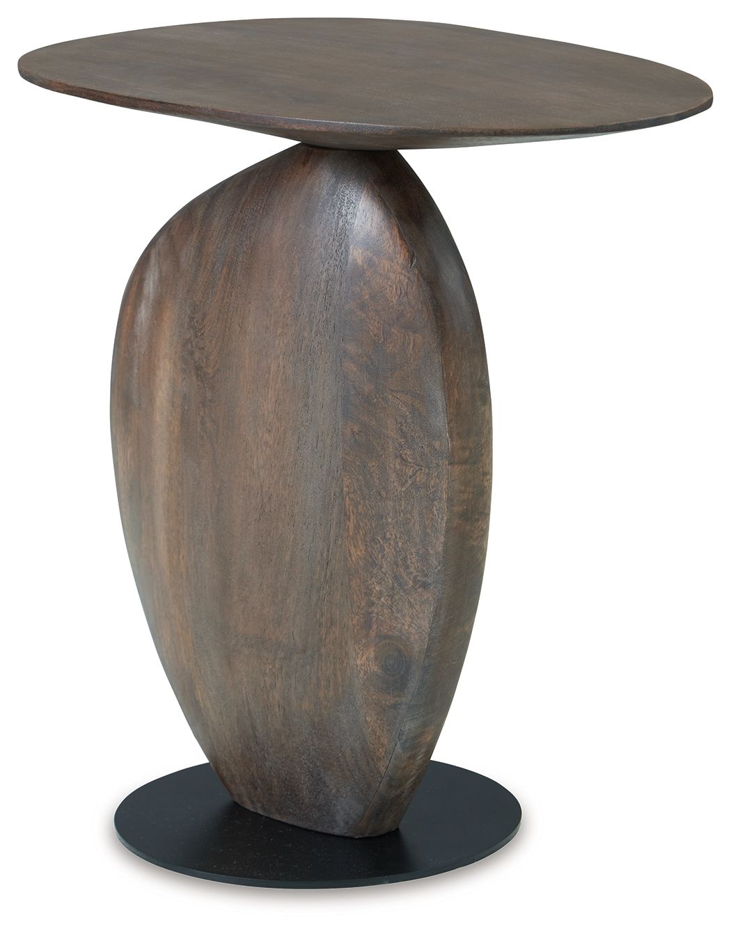 Cormmet - Accent Table - Brown / Black, product view with wood construction
