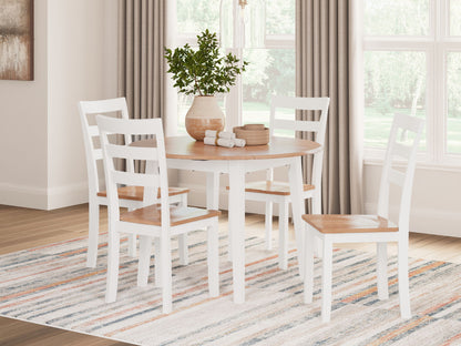 Gesthaven - Round Dining Room Drop Leaf Table, alternate view 19 with wood construction