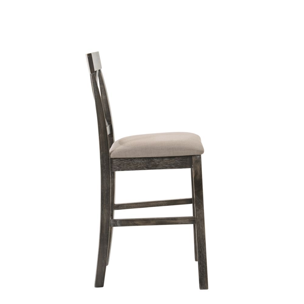Martha II - Counter Height Chair, alternate view 10 with linen fabric