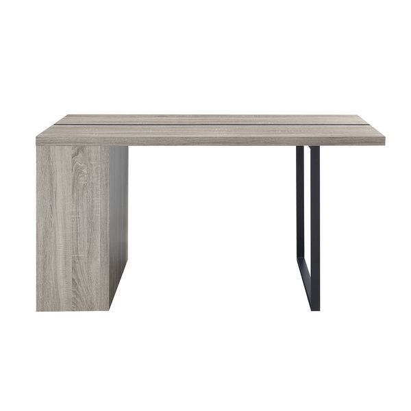 Patwin - Dining Table - Gray Oak & Black, alternate view 7 with wood construction