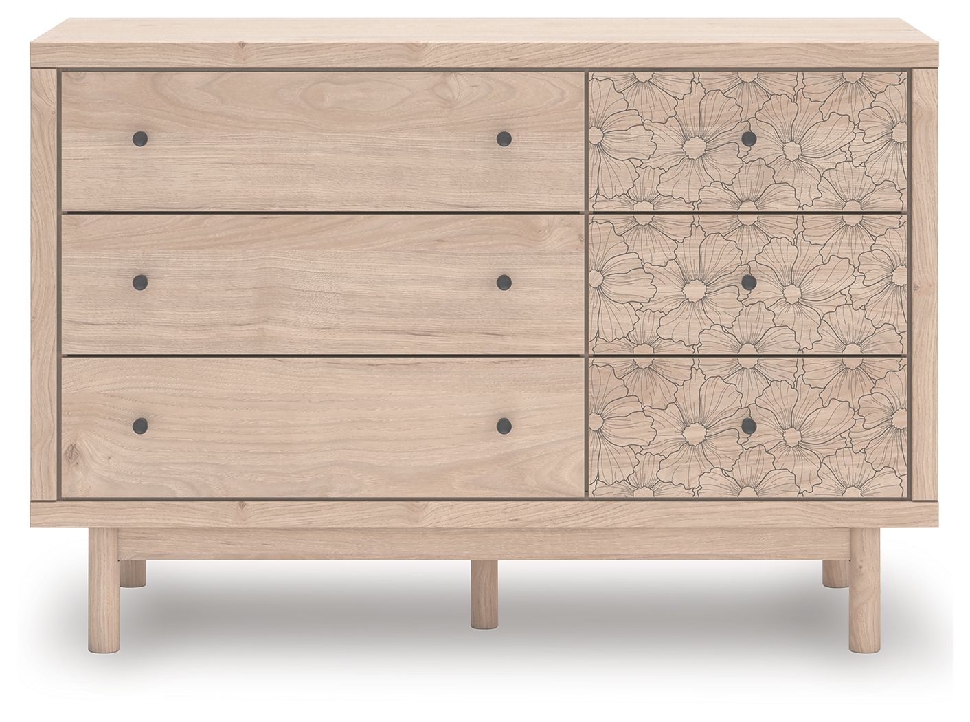 Arloster - Six Drawer Dresser, alternate view 12 with wood construction