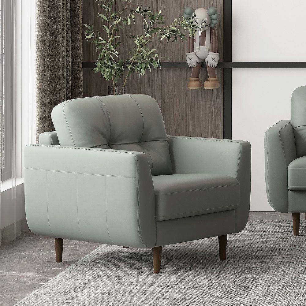 Radwan - Chair, alternate view 4 with leather upholstery