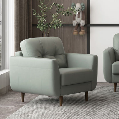 Radwan - Chair, alternate view 4 with leather upholstery