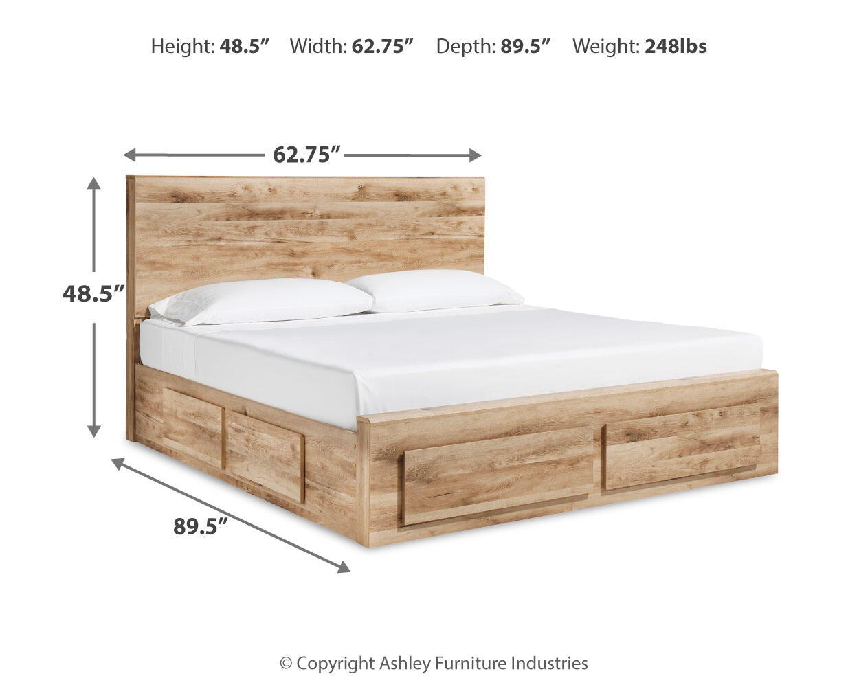 Hyanna - Storage Bed, alternate view 25 with linen fabric