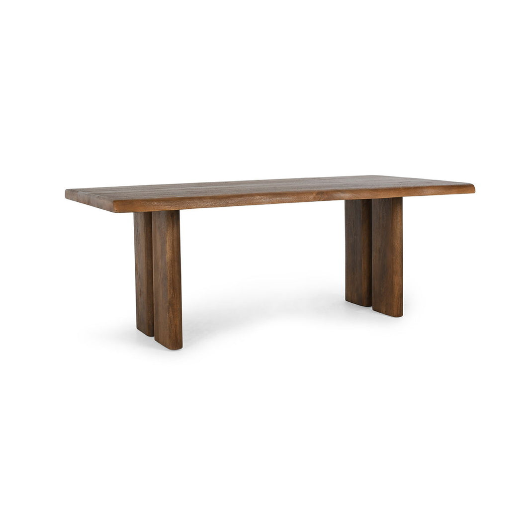 Holmes - Dining Table - Artisan Brown, product view with wood construction