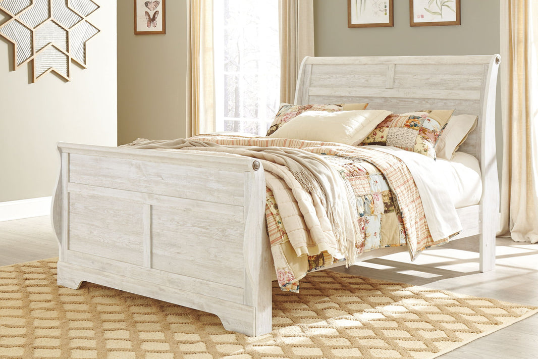 Willowton - Bed, alternate view 2 with wood construction