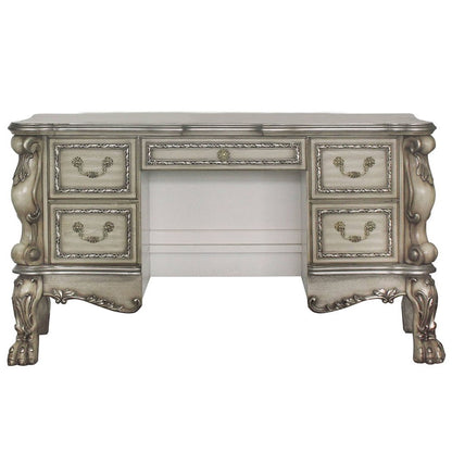 Dresden - Vanity Desk - Vintage Bone White, alternate view 6 with wood construction