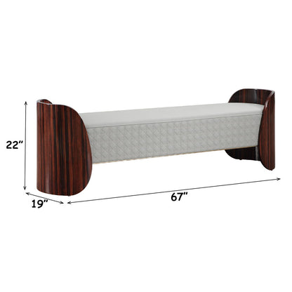 Jamonica - Bench - Gray & Dark Brown