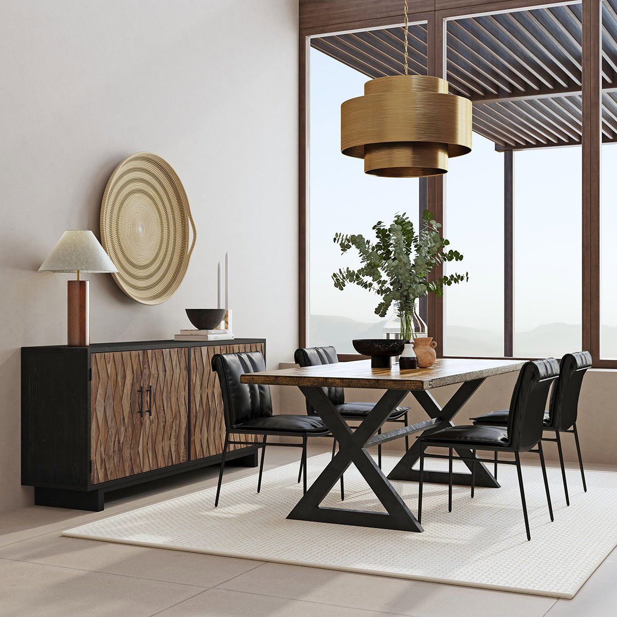 Mayer - Dining Chair (Set of 2), alternate view 23 with top-grain leather