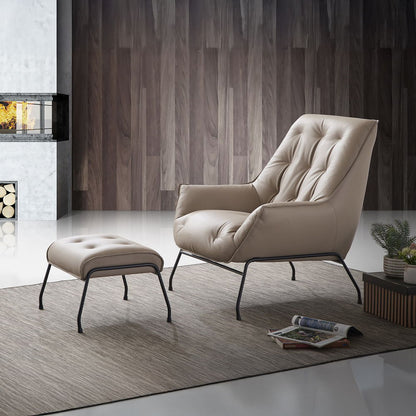 Zusa - Accent Chair & Ottoman