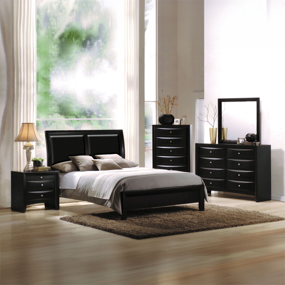 Ireland - 59" Dresser - Black, alternate view 4 with wood construction