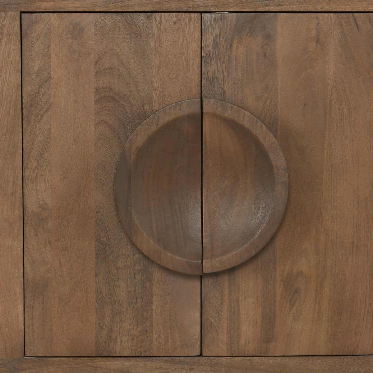 Vally - Wood 6 Door Buffet - Artisan Brown, alternate view 7 with linen fabric